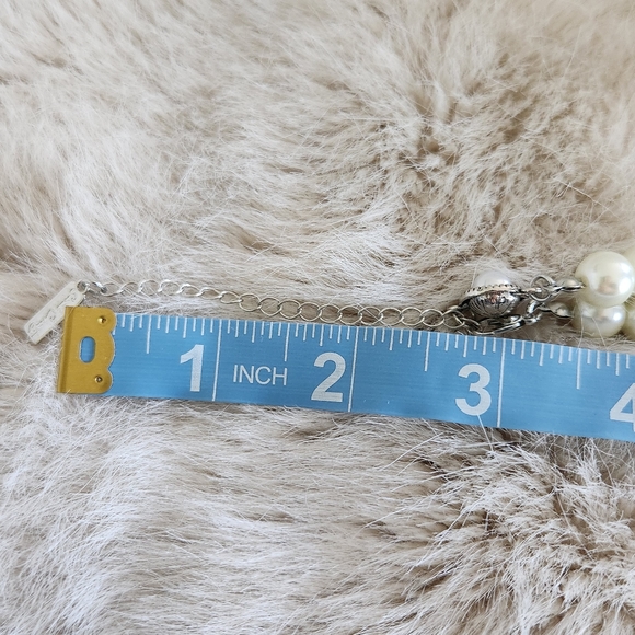 NEW SARAH COVENTRY Pearl Necklace 18" with 3" expander chain - Picture 8 of 8